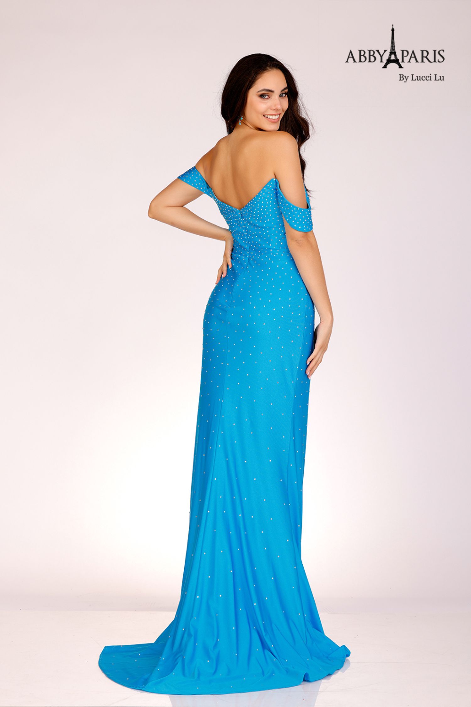Abby Paris 90339 Lilac Prom Dress